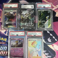 Pokemon Graded Lot Of 5 Cards - Image 1
