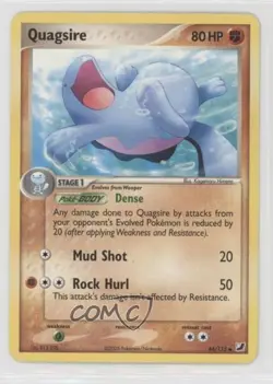Quagsire Pokemon EX Unseen Forces #44 2005 - Image 1