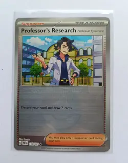 Pokemon TCG - Professor's Research 125/131 Poke Ball Holo Prismatic Evolutions - Image 1
