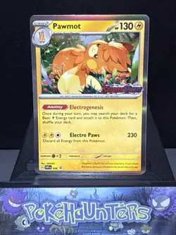 Pokemon Card Pawmot SVP 006 STAMPED Scarlet & Violet Black Star Promo Near Mint - Image 1
