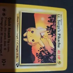 Lt. Surge’s Pikachu 84/132 Pokemon Card TCG Gym Challenge Excellent Condition - Image 2
