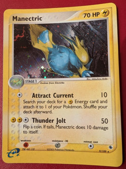 Manectric 9/109 ex Ruby & Sapphire Pokemon Card Excellent Condition - Image 1