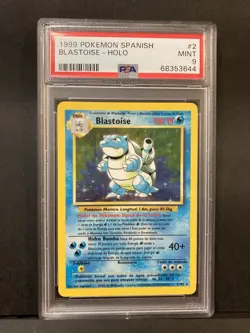 Private Bundle ~ESP~ SPANISH PSA 9 Blastoise Base Set 2/102 Pokemon Card - Image 1