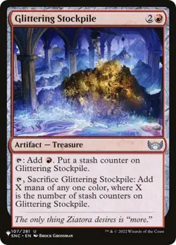 Glittering Stockpile - Light Play MTG The List - Image 1