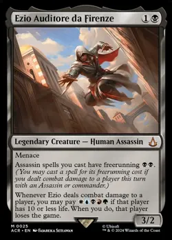 1x - Ezio Auditore da Firenze - #25 - Assassin's Creed - NM MTG - Image 1