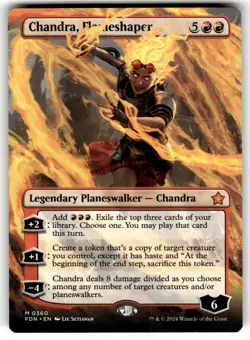 Chandra, Flameshaper (Borderless) Foundations Regular MTG NM - Image 1