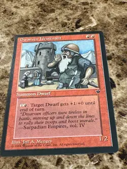 DWARVEN LIEUTENANT Magic the Gathering MTG Fallen Empires LP - D - Image 1