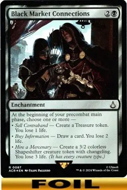 1x - Black Market Connections - FOIL #87 - Assassin's Creed - NM MTG - Image 1