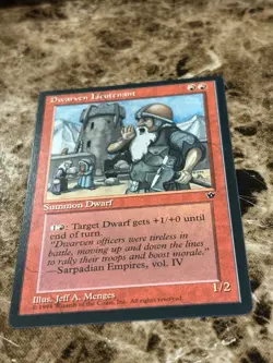 DWARVEN LIEUTENANT Magic the Gathering MTG Fallen Empires LP - B - Image 1