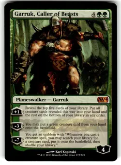 Magic: The Gathering Planeswalker Garruk, Caller of Beasts Mythic Regular MTG NM - Image 1