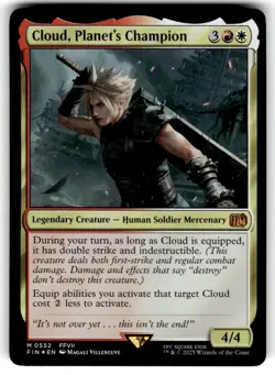 Cloud, Planet's Champion Final Fantasy Foil MTG NM - Image 1