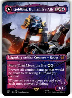 Goldbug, Humanity's Ally (Shattered Glass) Universes Beyond: Transformers MTG - Image 1
