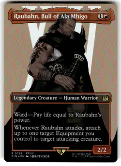 Raubahn, Bull of Ala Mhigo (Borderless) Final Fantasy Foil MTG NM - Image 1