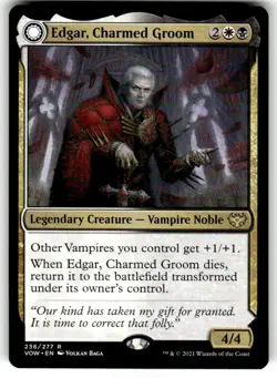 MTG Magic the Gathering Edgar, Charmed Groom (236/596) Innistrad Crimson Vow NM - Image 1
