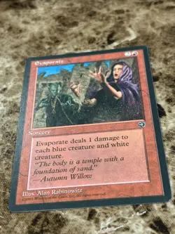 EVAPORATE Magic the Gathering MTG Homelands MP - C - Image 1