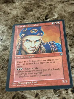 ERON THE RELENTLESS Magic the Gathering MTG Homelands MP - C - Image 1