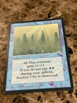 SUNKEN CITY Magic the Gathering MTG The Dark MP - Image 1