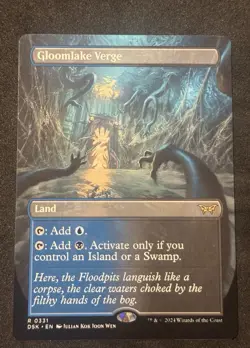 MTG - Gloomlake Verge - 331 Borderless Rare - Magic: The Gathering Duskmourn NM - Image 1