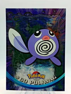 Pokemon Topps - TV Animation Edition - Poliwag #60 - FOIL - NM Black Logo - Image 1