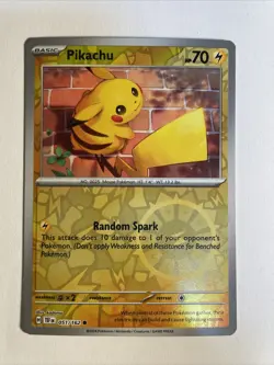 1x Temporal Forces Pokemon Pikachu Reverse Holo Englisch NM/M Pokemon - Image 1