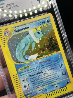 Pokemon Vaporeon Skyridge Holo Rare #H31 CGC 9 Mint - Image 2