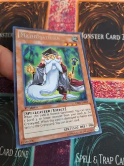 Yugioh Mathematician DRLG-EN023 Secret Rare 1st Edition Near Mint - Image 2