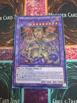 Yugioh Predaplant Triphyoverutum LED5-EN045 Super Rare 1st Edition Near Mint - Image 1
