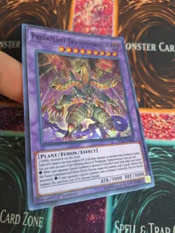 Yugioh Predaplant Triphyoverutum LED5-EN045 Super Rare 1st Edition Near Mint - Image 2