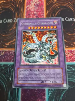 Yugioh Chimeratech Overdragon DP04-EN013 Rare 1st Edition Near Mint - Image 1