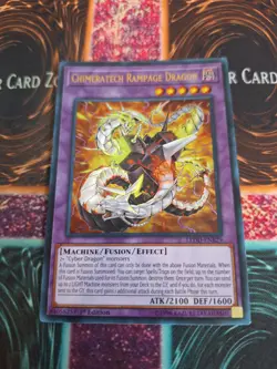 Yugioh Chimeratech Rampage Dragon LEDD-ENB29 Ultra Rare 1st Edition Near Mint - Image 1