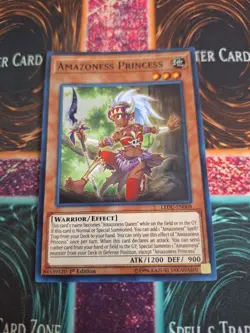 Yugioh Amazoness Princess LEDU-EN008 Super Rare 1st Edition Near Mint - Image 1