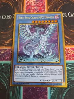 Yugioh Blue-Eyes Chaos MAX Dragon MVP1-ENG04 Gold Rare 1st Edition Near Mint - Image 1