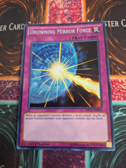 Yugioh Drowning Mirror Force MP17-EN041 Secret Rare 1st Edition Near Mint - Image 1