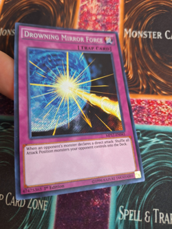 Yugioh Drowning Mirror Force MP17-EN041 Secret Rare 1st Edition Near Mint - Image 2