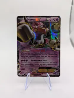 Pokemon Card Hoopa EX XY71 Black Star Promo Holo Ultra Rare MP - Image 1