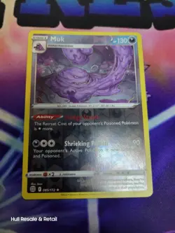 Muk Reverse Holo Rare - 085/172 - Brilliant Stars Pokemon TCG Card Near Mint NM - Image 1