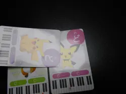 Pokemon Music Musical Note Card x3 Pikachu Pichu Raichu Evolutions #3727 - Image 3