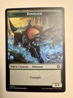 Dinosaur Beast Dinosaur Double-Sided Token [The Lost Caverns of Ixalan MTG] - Image 2