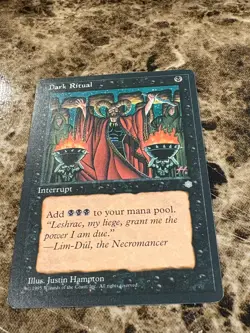 DARK RITUAL Magic the Gathering MTG Ice Age HP - A - Image 1