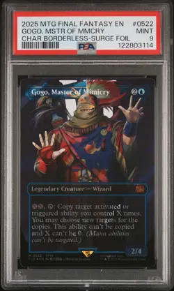 2025 MTG FINAL FANTASY #0522 GOGO, MASTER OF MIMICRY PSA 9 - Image 1