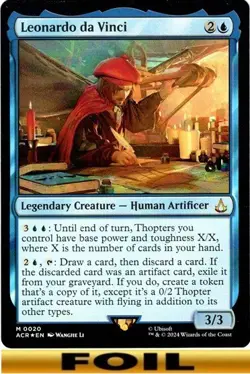 1x - Leonardo da Vinci - FOIL #20 - Assassin's Creed - NM MTG - Image 1
