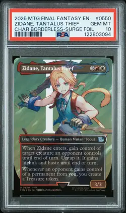 2025 MTG FINAL FANTASY #0550 ZIDANE, TANTALUS THIEF PSA 10 - Image 1