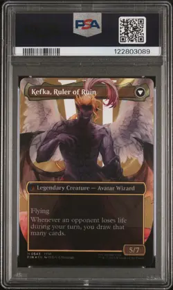 2025 MTG FINAL FANTASY #0543 KEFKA, COURT MAGE/KEFKA, RULER OF RUIN PSA 9 - Image 2