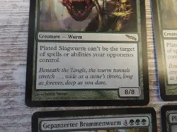 4x Plated Slagwurm - Mirrodin & Duel Decks - NM/EX - 3x English 1x German - MTG - Image 2