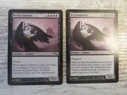 2x Reiver Demon - Mirrodin - NM - 1x English 1x German - MTG Wrath of God - Image 1