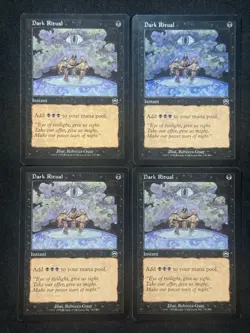 Vintage MTG - Dark Ritual X4 - 129/350 - Magic: The Gathering Mercadian Masques - Image 1