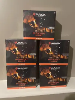 MTG Innistrad Midnight Hunt Magic (5) Fat Pack bundle boxes Factory Sealed! - Image 1