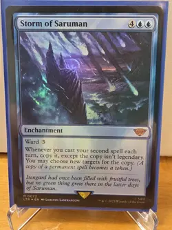 MTG Lord of the Rings. 2 card lot. Storm of Saruman #72 Foil and regular - Image 1