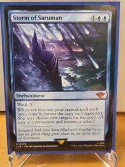 MTG Lord of the Rings. 2 card lot. Storm of Saruman #72 Foil and regular - Image 2