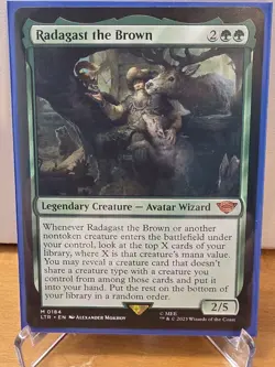 MTG Lord of the Rings. 2 card lot. Radagast the Brown #184 Foil and regular - Image 2